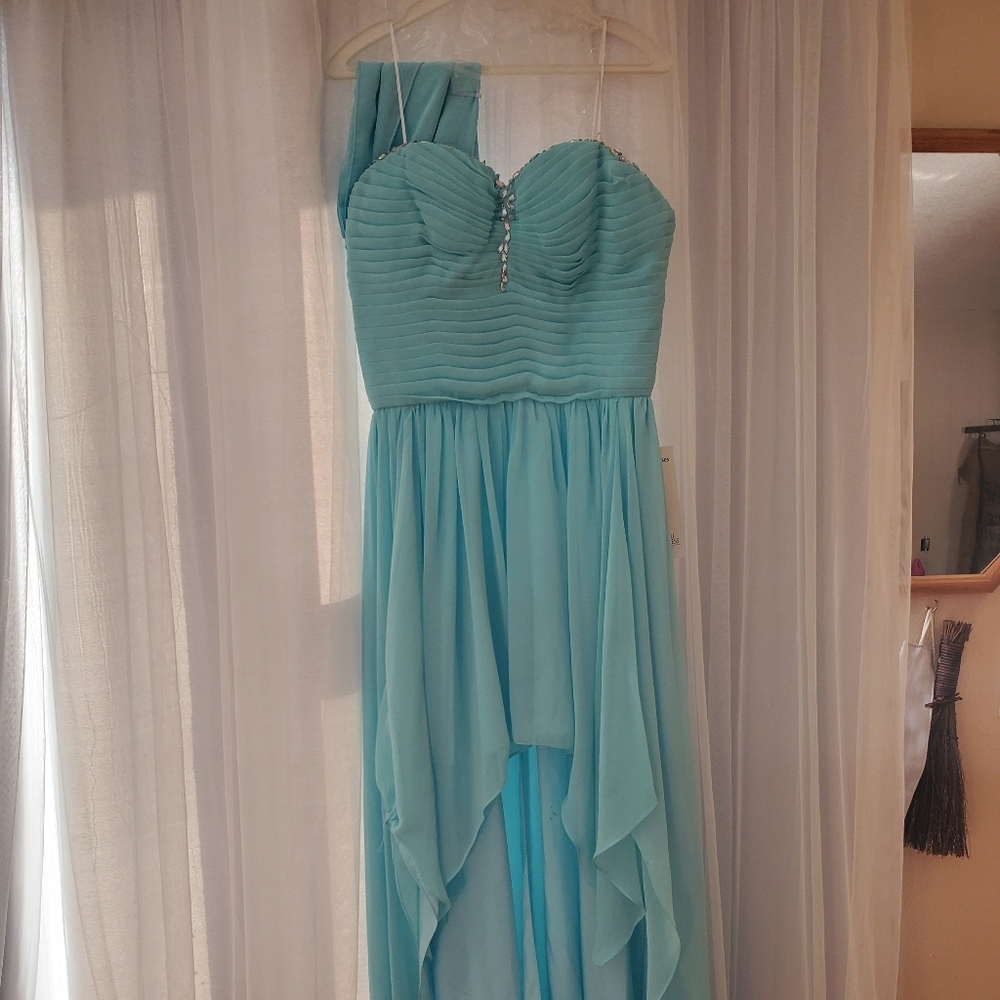 Light blue prom dress